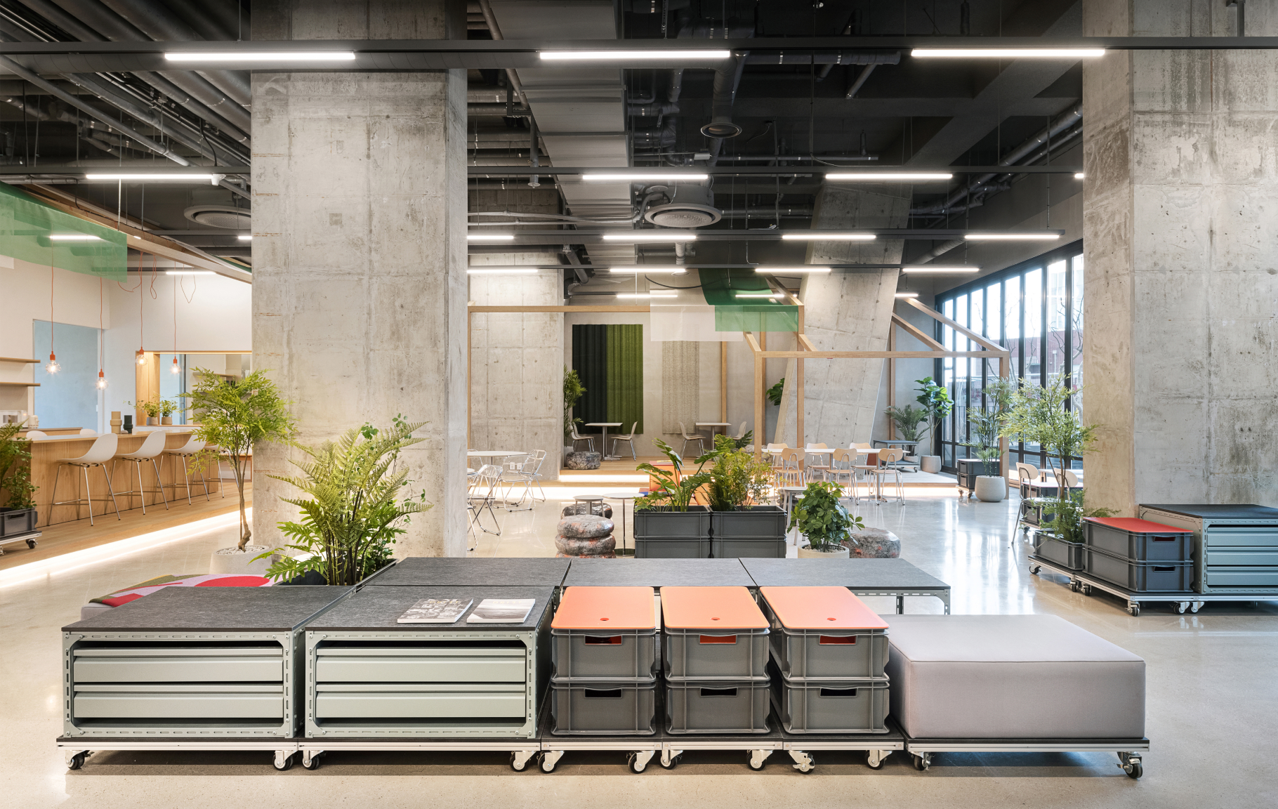 The multifunctional community space of Episode Suyu 838, Seoul.