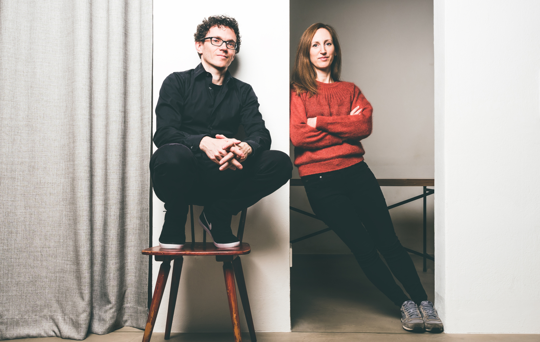 The founders of the studio cy architecture: Christoph Köhler and Yvonne Biering.