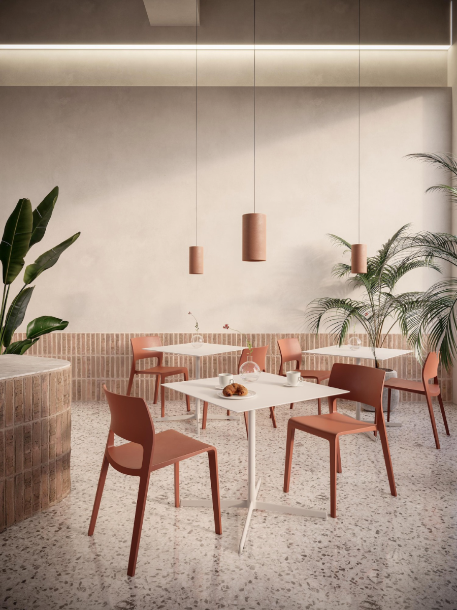 Arper Juno 02: Plastic Outdoor Chairs | Arper