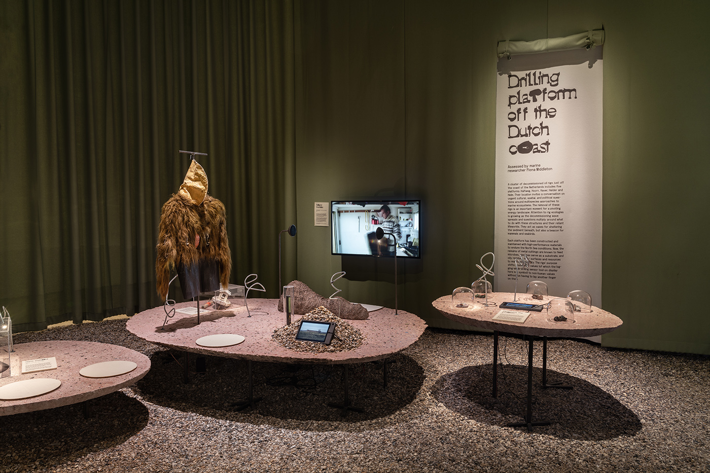 The exhibition “Have We Met? Humans and Non-Humans on Common Ground” at the Netherlands Pavilion. Photo: DSL Studio.