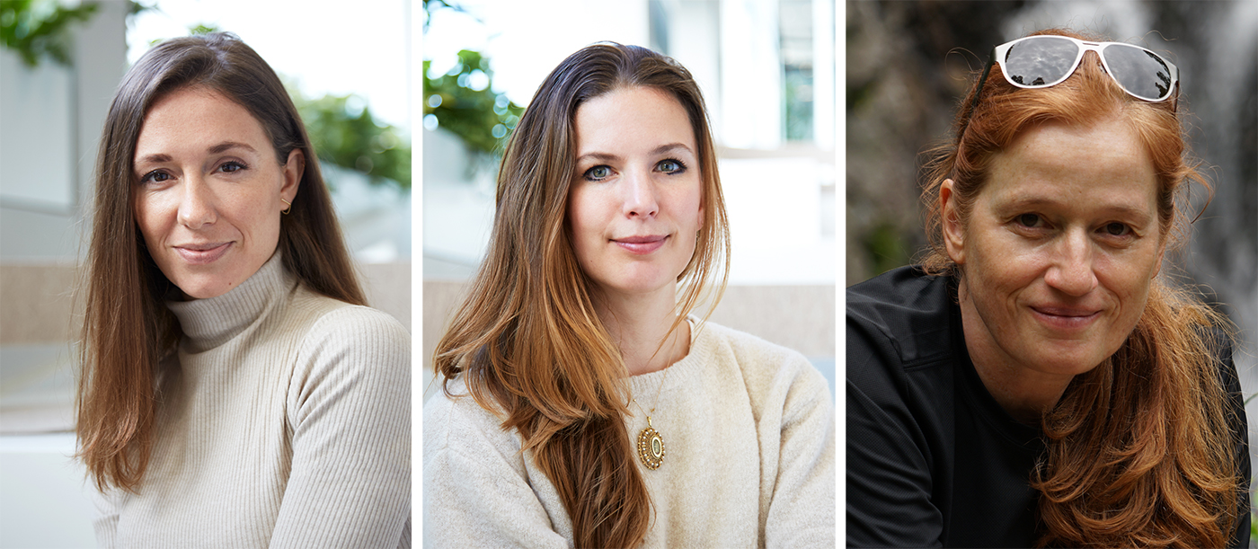From left, Tessa Duste and Nina Sickenga, founders of Moss; Bettina Bolten
